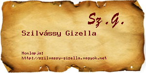 Szilvássy Gizella névjegykártya
